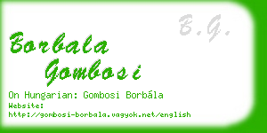 borbala gombosi business card