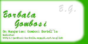 borbala gombosi business card